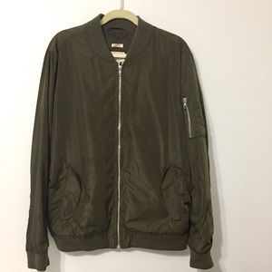 Mossimo Supply Co. Bomber Army Green Jacket | Sz L